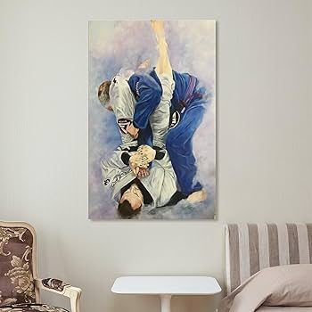 Amazon.com: Brazilian Jiu-jitsu Poster, Boxing, Sports Art